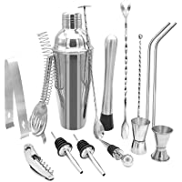 ShengRuHai Coctelera para Cócteles-14 Pcs 750ml Juego de Coctelera Coctelera de Herramientas Profesional Barman…